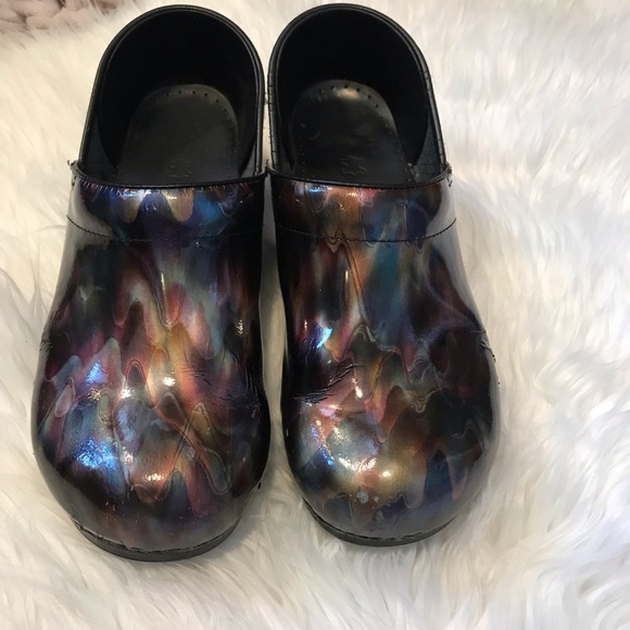 Dansko Shoes - Dansko Professional Watercolor Ripple Clogs